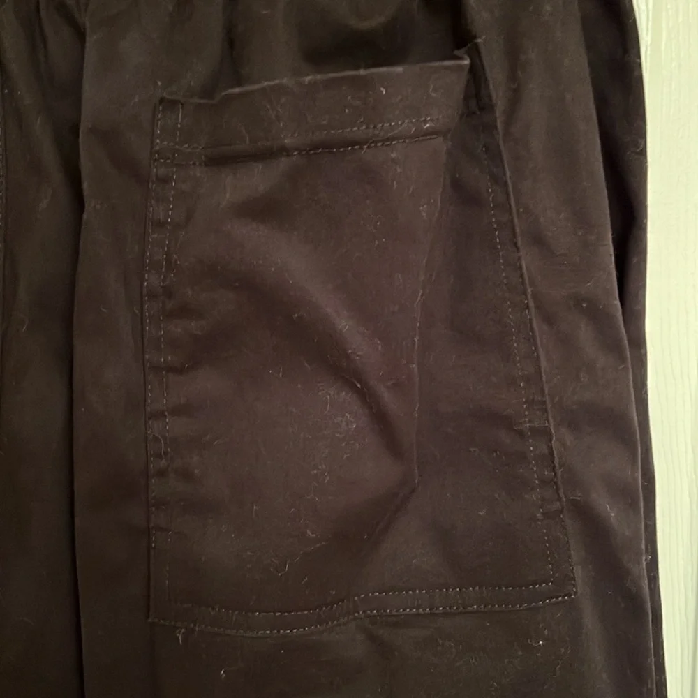 Lordz Blue Tactical Nylon Paneled Cotton Cargo Pants Bottom Zippers Medium